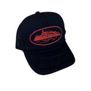 Gorra Corteiz Negro Rojo