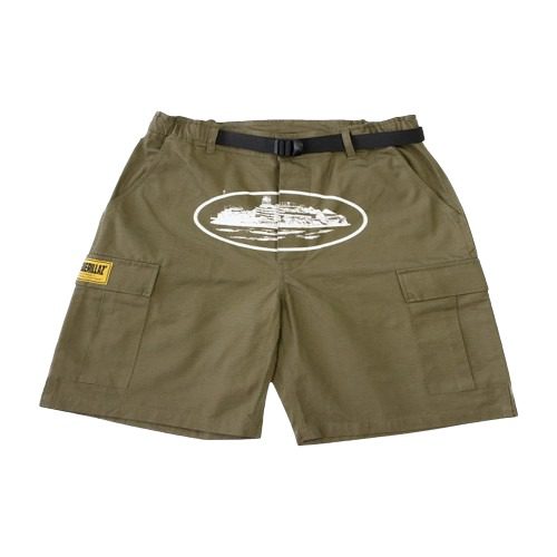 Corteiz Pantalón Corto Alcatraz Cargo Verde