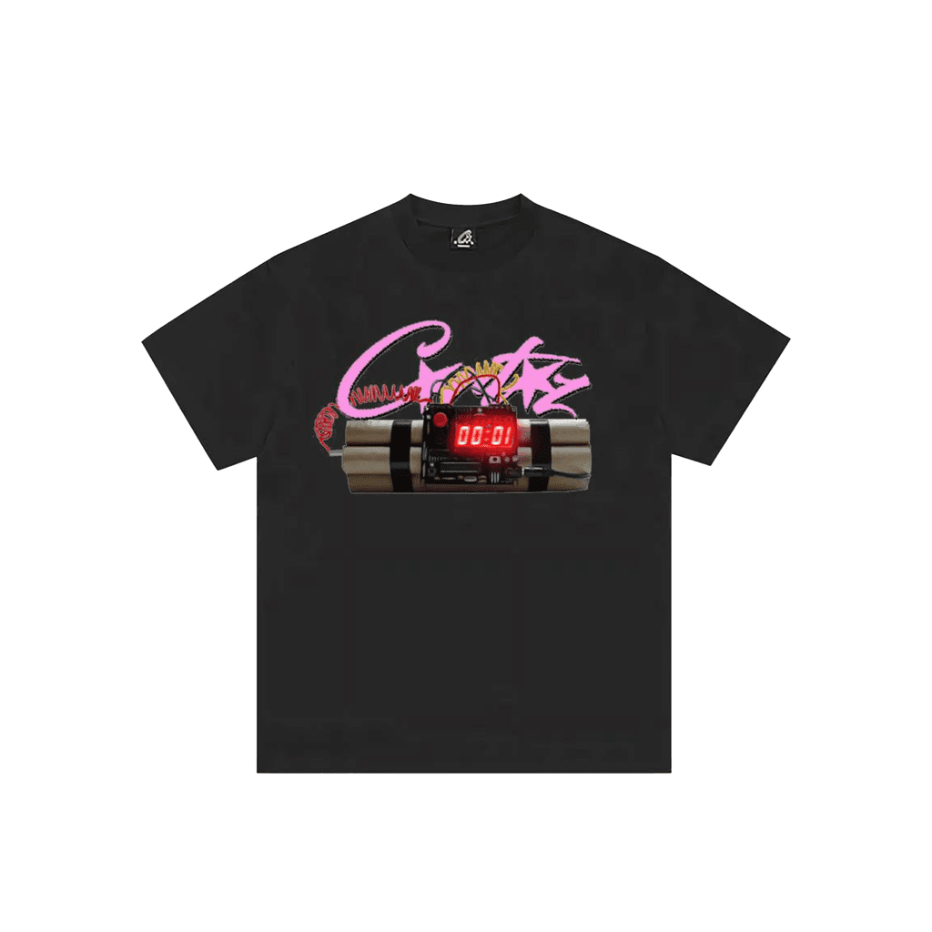 Camiseta negra No Time 4 Luv de Corteiz