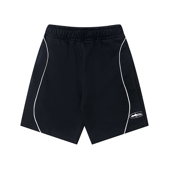 Shorts Negros de Piqué Corteiz Island