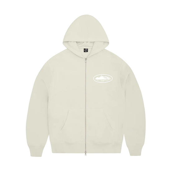 Sudadera Corteiz Island Zip Off White Sudadera Corteiz Island Zip Off White